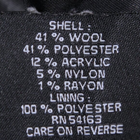 Guess Herringbone Double Breasted Wool Blend Coat - Picture 11 of 12